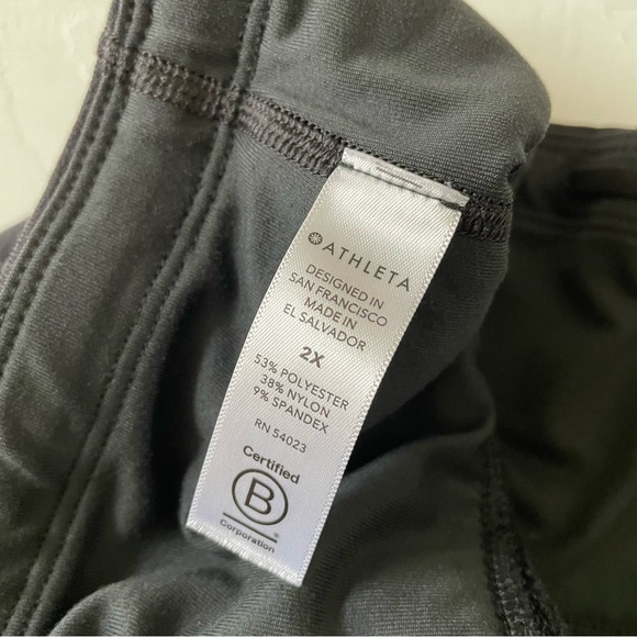 ATHLETA Altitude Tight Stretch Fleece Tight Fleece Leggings Black Size 2X - Picture 13 of 13